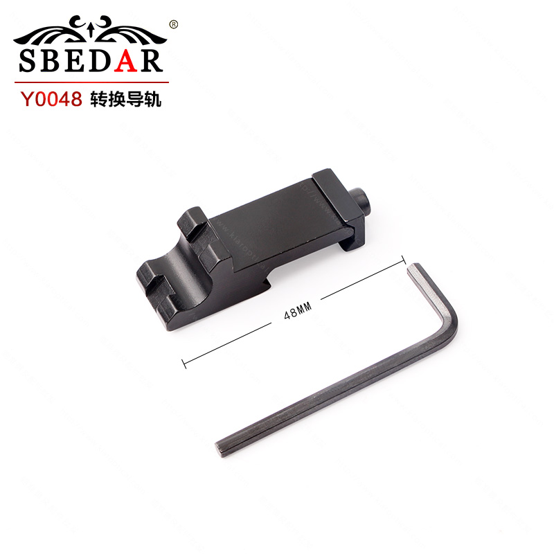 轨道转换器45度侧轨道瞄准镜底座 Y0048全金属轨道夹具
