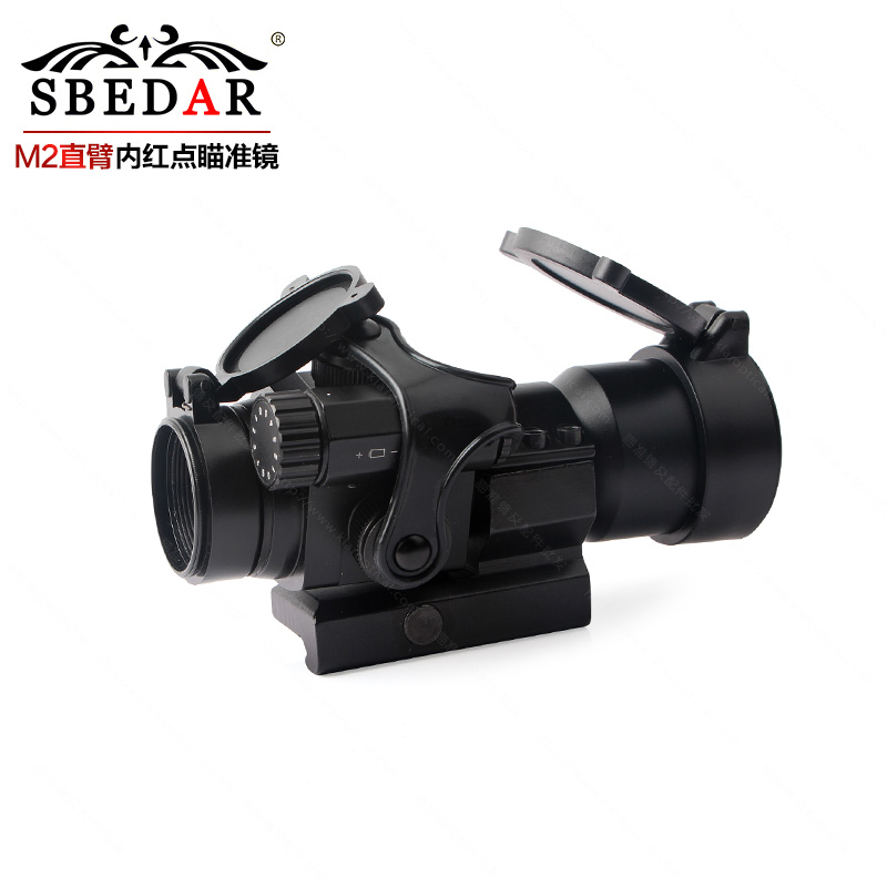 M2黑色直臂快速寻鸟隐形精准微光夜视内红点狙击瞄准镜