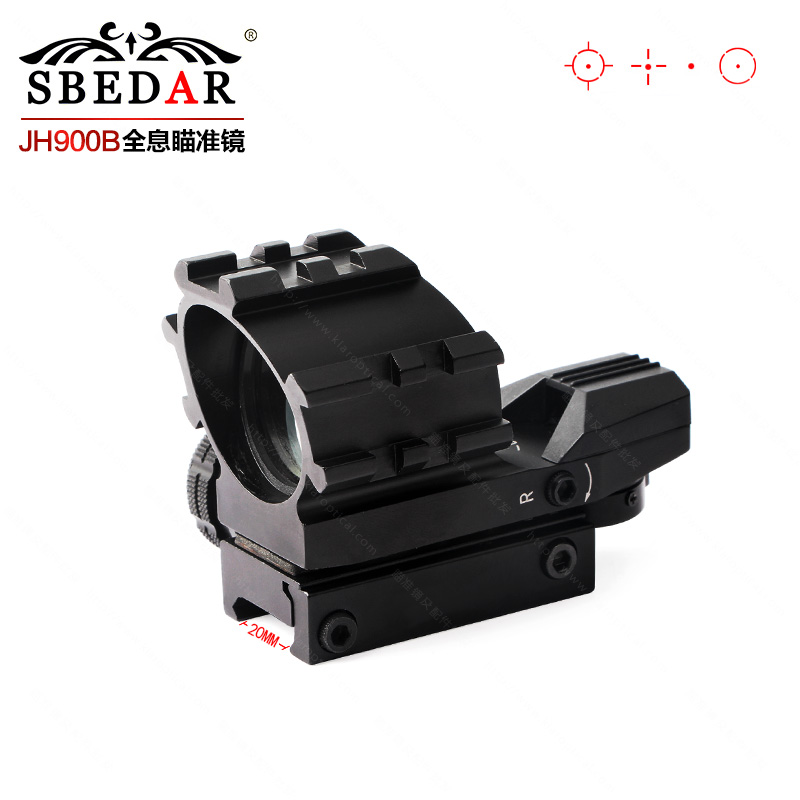 JH900B反射瞄准器四档变点隐形全息瞄准镜 狙击瞄准器