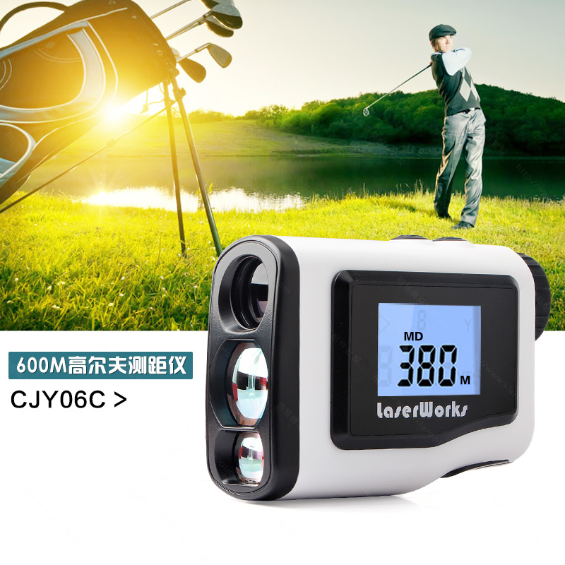 600米高尔夫测距测速便携式带led显示屏一体式测距仪