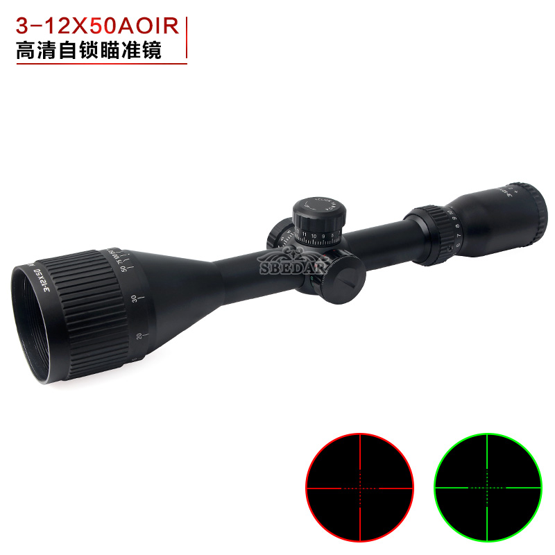 3-12X50AOIR制锁外调高清抗震光学瞄准镜