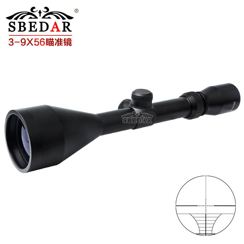 3-9X56大口径十线光学瞄准镜 中性瞄准镜