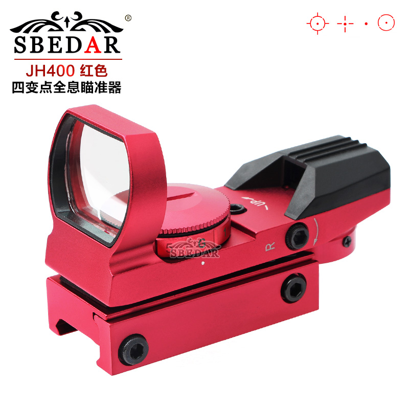 JH400内红点反射式全息瞄准镜 四变点隐形瞄准器