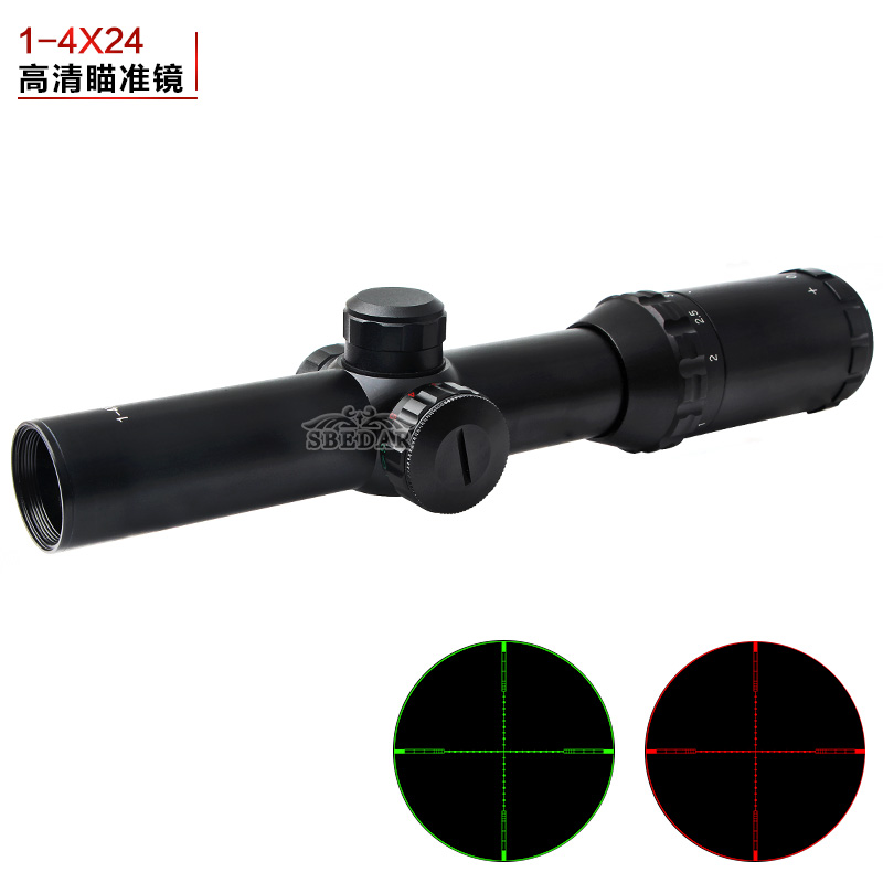 1-4X24EG速瞄短款抗震十线光学瞄准镜