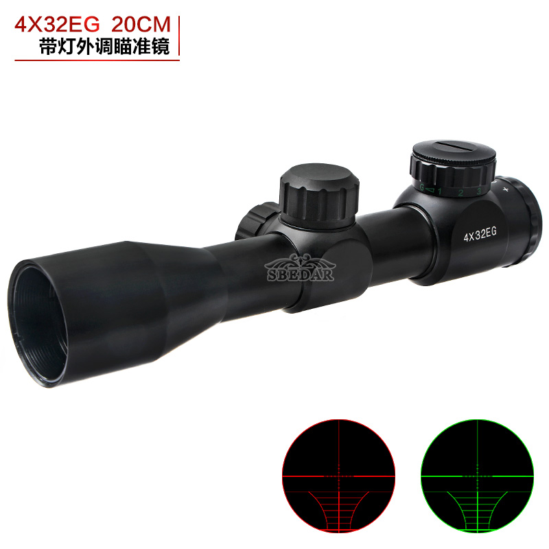 中性4x32EG  20cm短款船形分化狙击瞄准镜