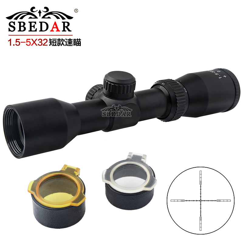 1.5-5x32十线高清抗震短款速瞄