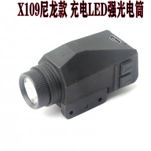 x109尼龙款usb充电单电筒