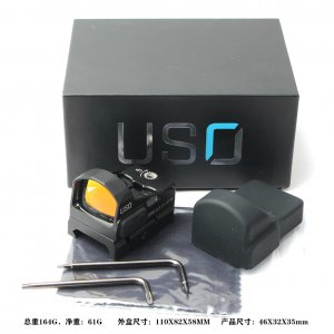 USO 冲击波红点 全金属 抗震 2MOA大小 14mm孔距 带20底座
